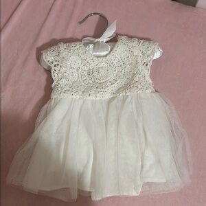 Edgehill Collection Ivory Lace Baby Dress